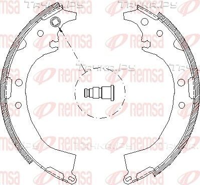 Тормозные колодки Remsa задние для Toyota RAV4 I (XA10) 1994-2000. Артикул 4085.00