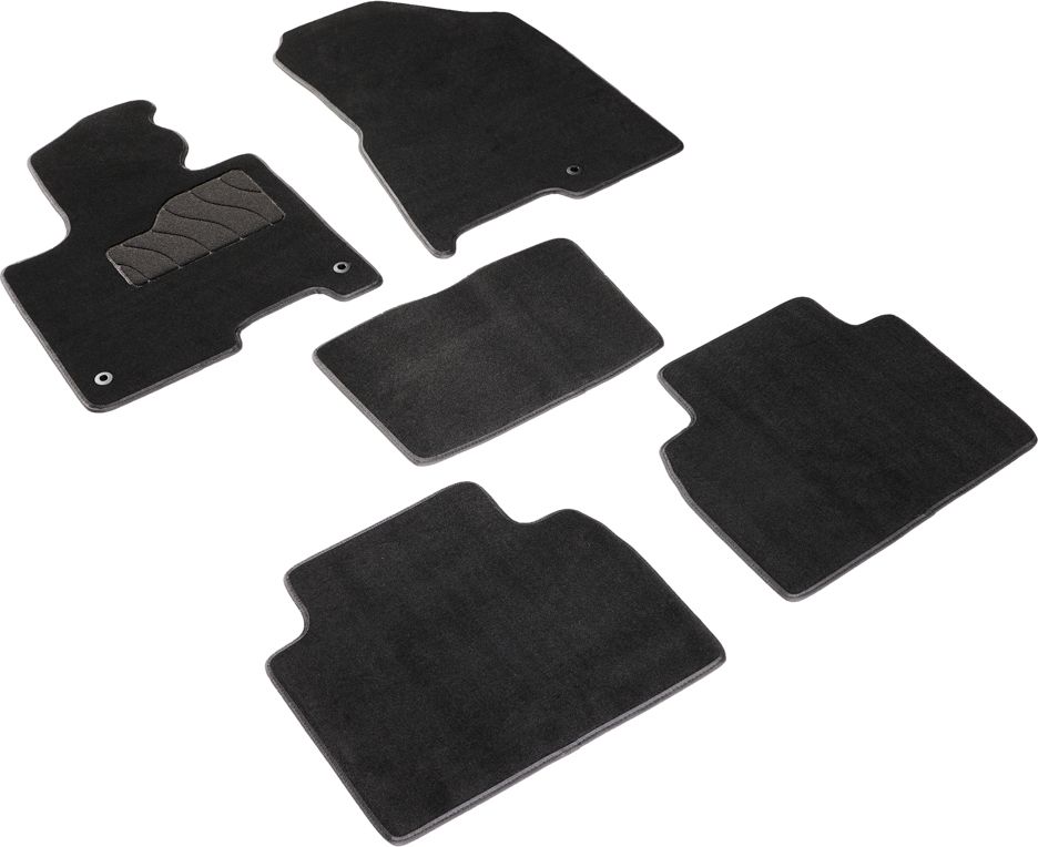 Коврики Seintex ворсовые Lux для салона Kia Sportage V 2021-2026 ЧЕРНЫЕ. Артикул 98559