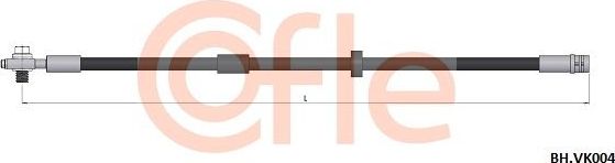 Тормозной шланг Cofle. Артикул 92.BH.VK004