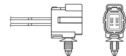 Лямбда-зонд (кислородный датчик) NGK. Артикул 1334