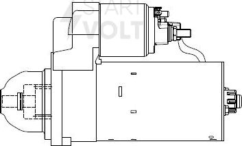 Стартер StartVOLT для Mercedes-Benz Vito II (W639) 2010-2014. Артикул LSt 1508