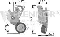 Натяжная планка, поликлиновой ремень (Flennor). Артикул FA20900