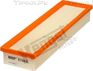 Воздушный фильтр Hengst для Citroen C4 I 2004-2011. Артикул E1043L