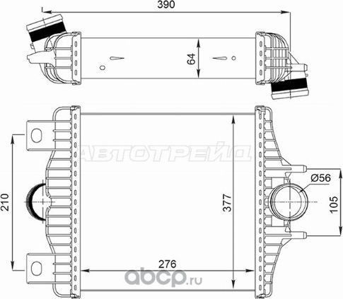 Интеркуллер LAND ROVER RANGE ROVER 12-RANGE ROVER (SAT). Артикул ST2110006