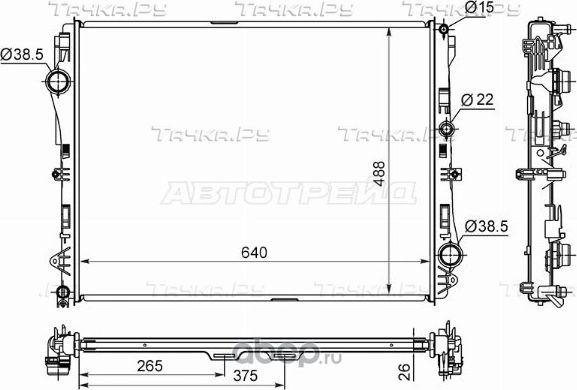Радиатор MERCEDES S-CLASS W222C217 13- (SAT). Артикул MB001213