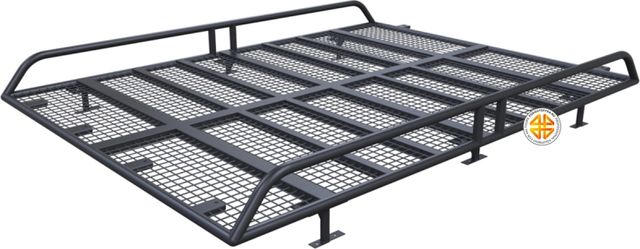 Багажник экспедиционный Podgotoffka 1900х1100х120 мм для перевозки длинномерных грузов, со стальной площадкой, сеткой и креплением в штатные места для Great Wall Hover H3. Артикул PGT-B.89.03