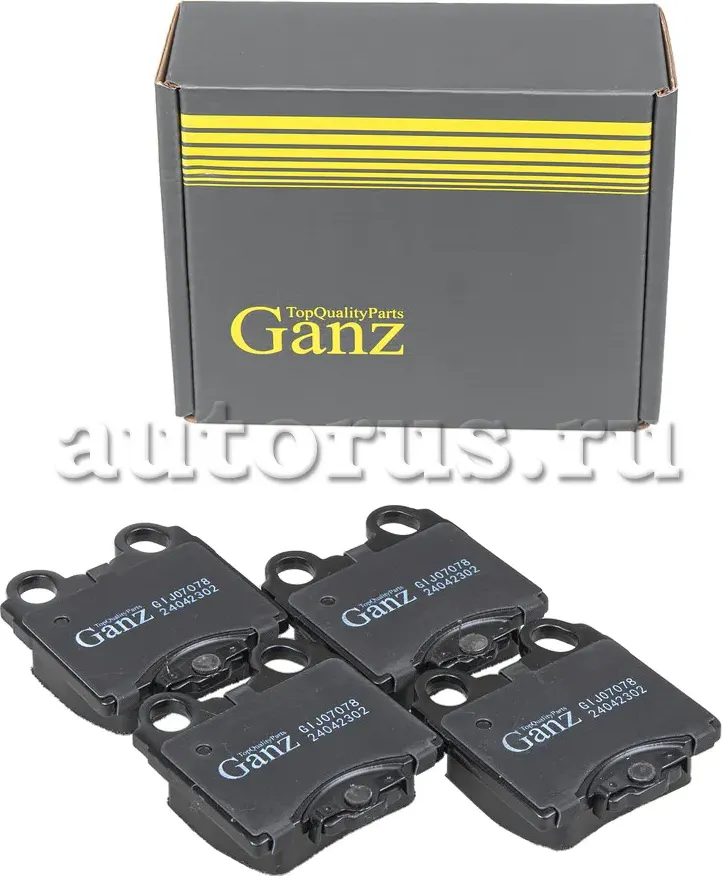 Колодки задние (Ganz). Артикул GIJ07078