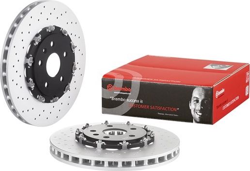 Тормозной диск Brembo Two-Piece Floating передний для Saab 9-5 II 2010-2012. Артикул 09.A804.33