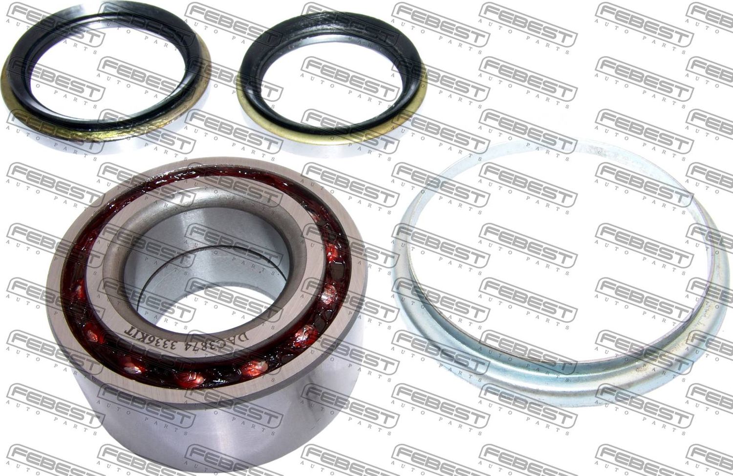 Ступичный подшипник (комплект) Febest. Артикул DAC387433-36KIT