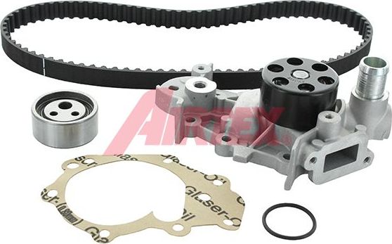 Помпа (водяной насос) с комплектом ремня ГРМ Airtex. Артикул WPK-181801