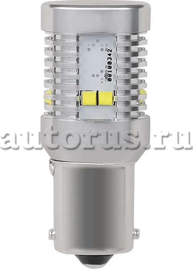 Лампа светодиодная 12V T25 W BA15s Маяк SUPER WHITE 2 шт. блистер 12T25/CAN07/2BL. Артикул 12T25/CAN07/2BL