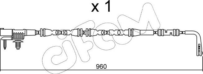 Датчик износа тормозных колодок  Metelli. Артикул SU.317