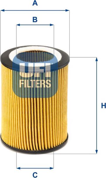 Масляный фильтр UFI. Артикул 25.071.00