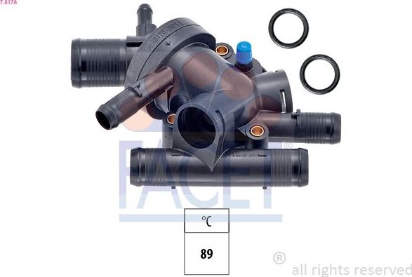 Термостат Facet Made in Italy - OE Equivalent. Артикул 7.8178