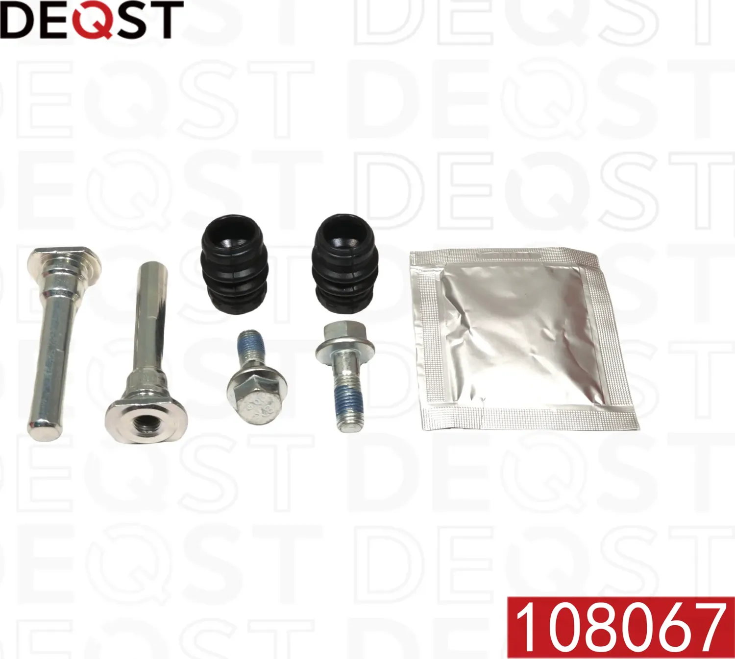 Комплект направляющих тормозного суппорта заднего (направляющая O 10mm, суппорт (Deqst). Артикул 108067