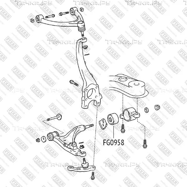 Сайлентблок рычага LEXUS LS430 00- передн.подв. (Fixar) Fixar. Артикул FG0958