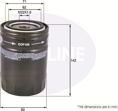 Масляный фильтр Comline. Артикул EOF188
