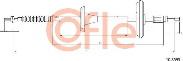 Трос ручника (тросик ручного тормоза) Cofle. Артикул 10.8595