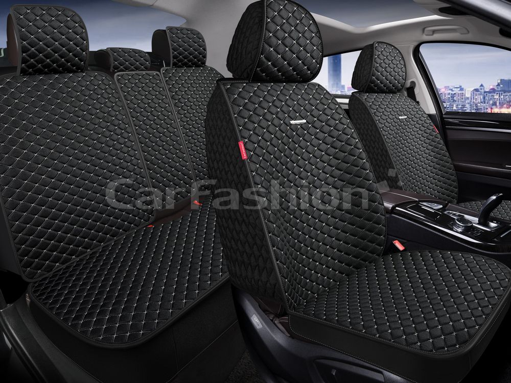 Накидки универсальные CarFashion Rancho Plus для авто, цвет Черный/Черный/Серый. Артикул 27356