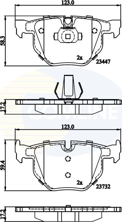 Тормозные колодки Comline Comline. Артикул CBP02295
