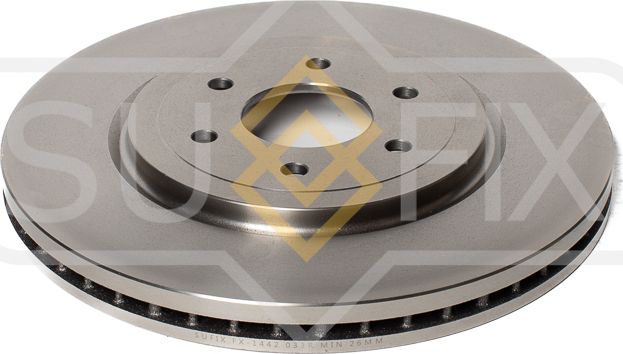 Диск тормозной передний правый/левый NISSAN NAVARA 2004-2009/NISSAN PATHFINDER I (Sufix). Артикул FX1442