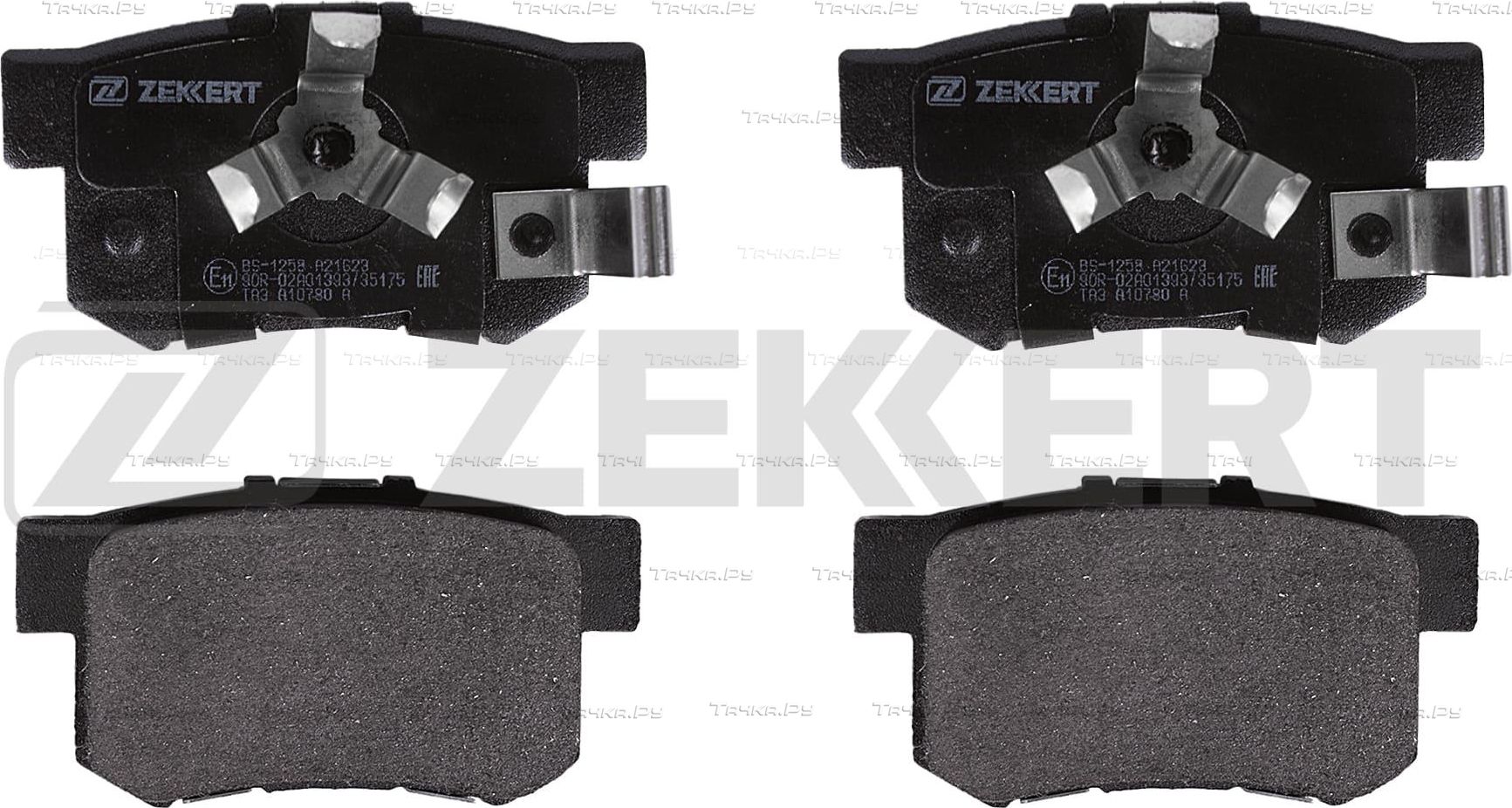 Тормозные колодки Zekkert задние для Honda CR-V II 2005-2007. Артикул BS-1258