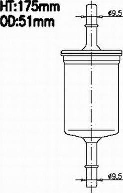 Топливный фильтр JS Asakashi. Артикул FS1011M