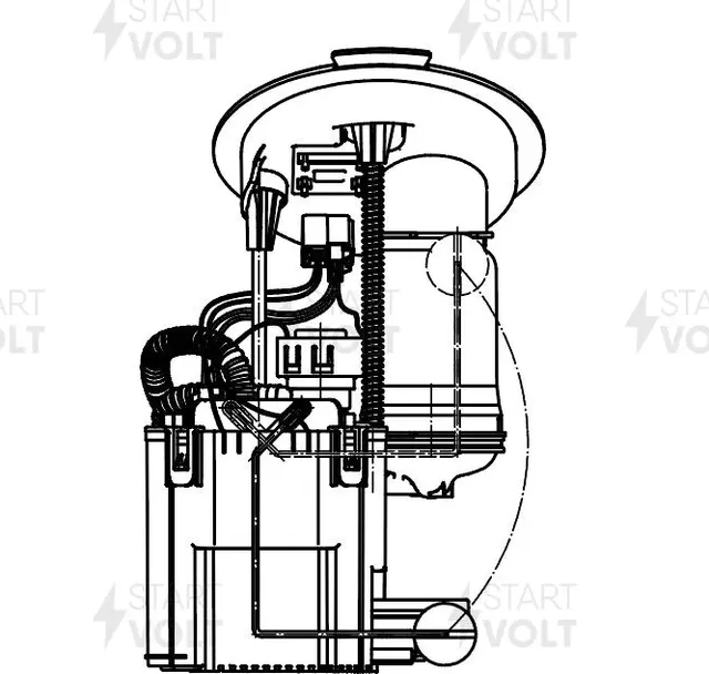 Модуль топл. насоса BMW 3 F30 (15-) /1 F20 1.5T (с внутр. топл. фильтром) (Startvolt). Артикул SFM2612