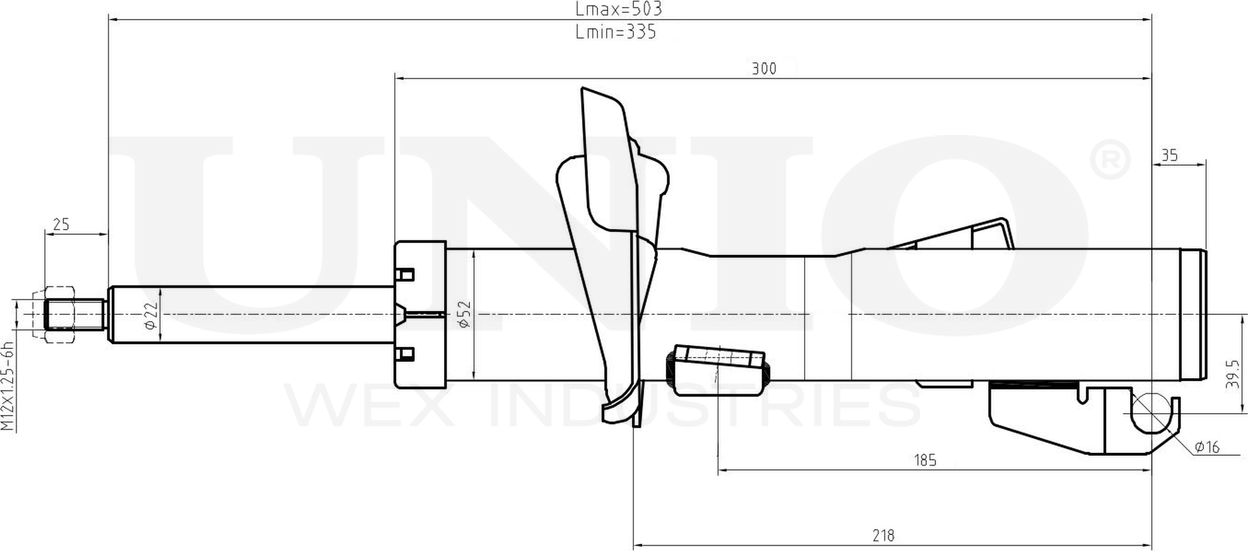 Амортизатор подвески (Unio). Артикул SAB-10059