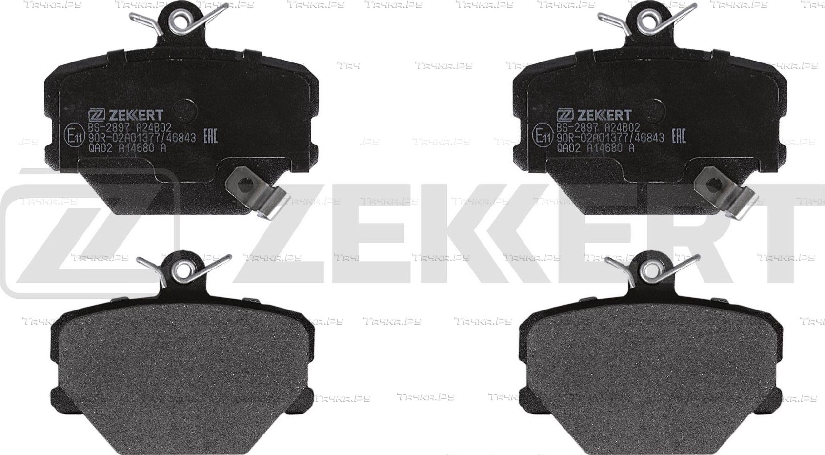 Тормозные колодки Zekkert передние для Smart Fortwo I (W450) 1998-2007. Артикул BS-2897