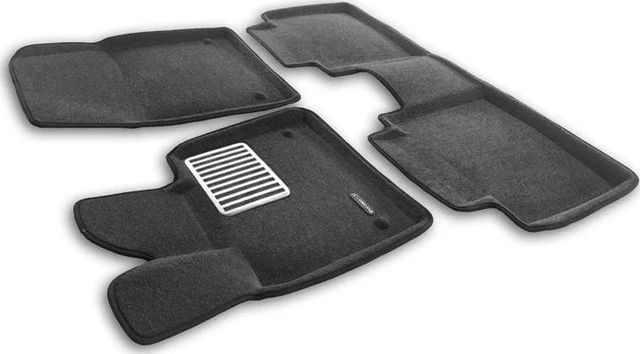 Коврики текстильные Euromat 3D Lux для салона Voyah Free 2021-2026 СЕРЫЕ. Артикул EM3D-005700G