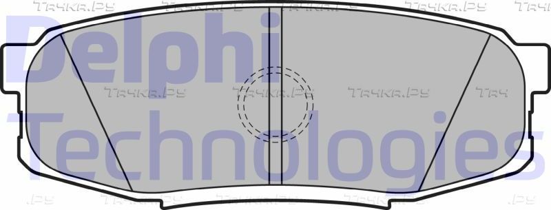 Тормозные колодки Delphi (Low-Metallic). Артикул LP2154