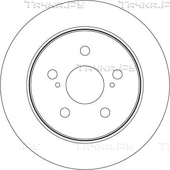 Тормозной диск TRW задний для Toyota Camry 70 (V70, XV70) 2017-2026. Артикул DF8335