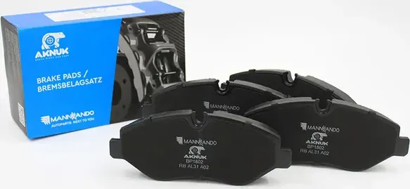 Колодки тормозные дисковые передние AKNUK MERCEDES-BENZ SPRINTER 3,5-t (B907), 0. Артикул BP1802