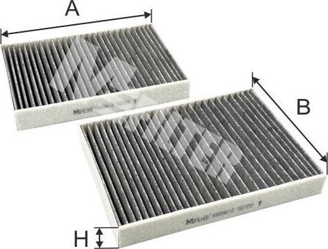 Салонный фильтр MFilter. Артикул K 9204C-2