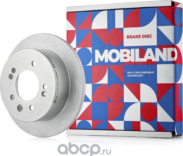 Диск тормозной задний невентилируемый D261,9мм HYUNDAI ELANTRA IV седан (HD) (Mobiland). Артикул 416209000