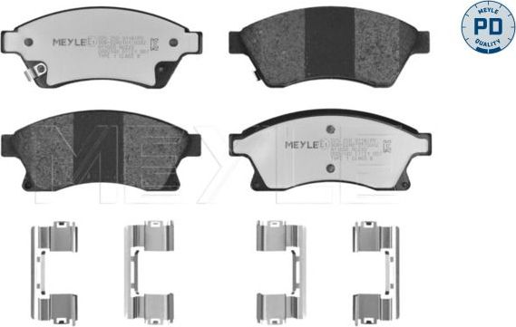 Тормозные колодки Meyle PD. Артикул 025 250 3118/PD