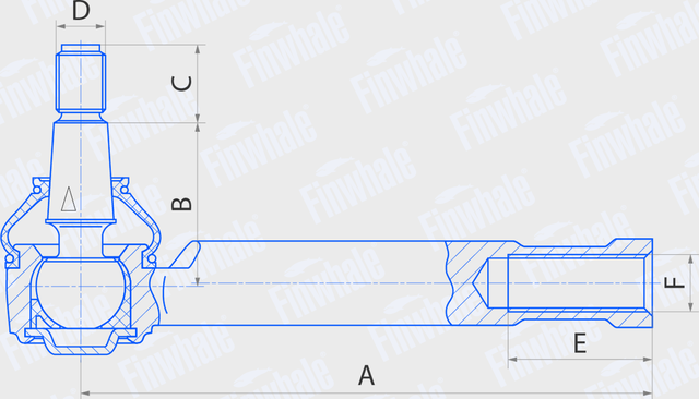 Наконечник рулевой тяги Finwhale. Артикул TRE719