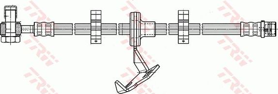 Тормозной шланг TRW. Артикул PHD965