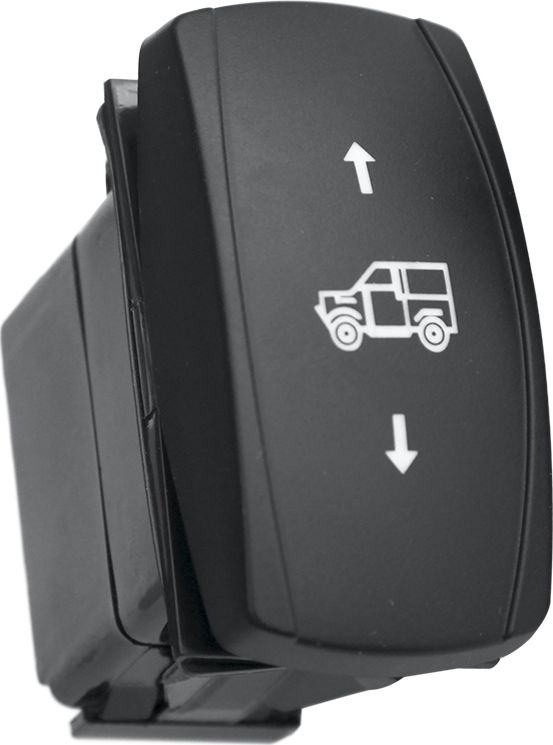 Переключатель РИФ включения/выключения/включения ВВЕРХ-ВНИЗ с белой подсветкой. Артикул RIF22-1-1703500