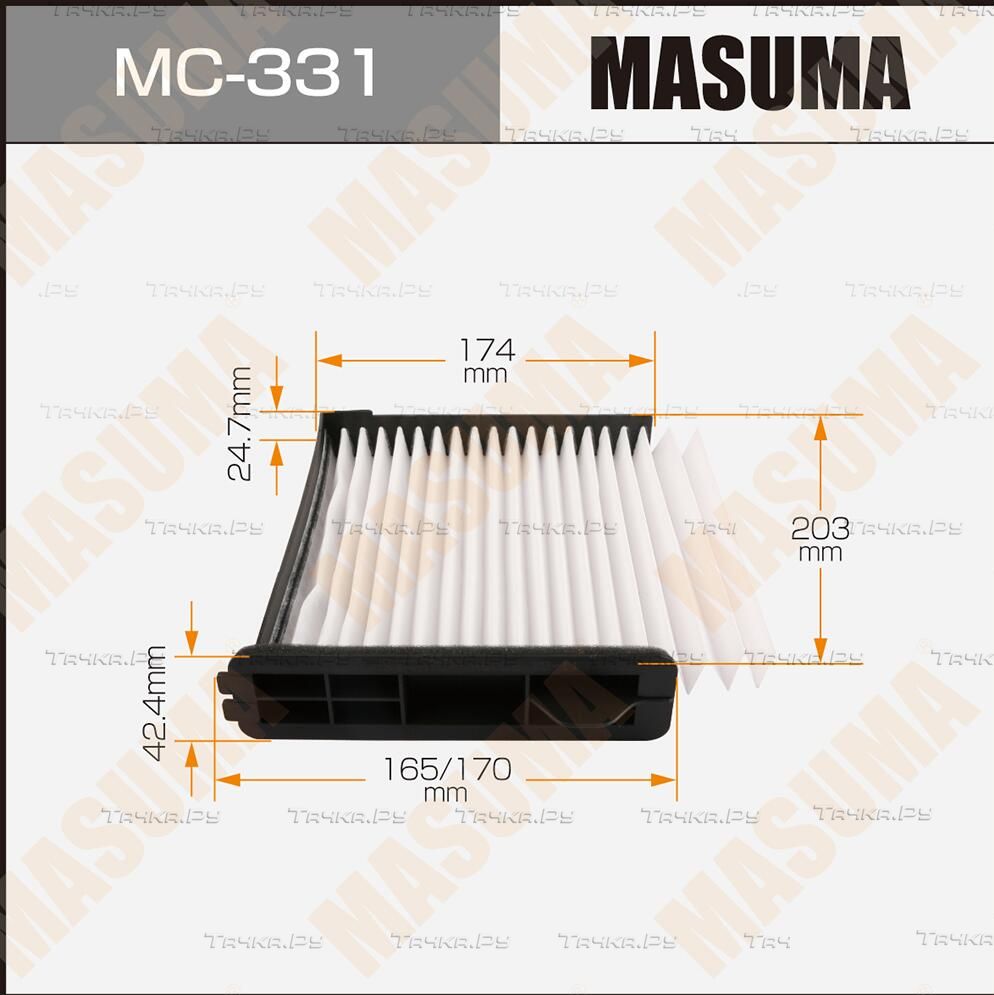 Салонный фильтр Masuma для Nissan Tiida I 2007-2012. Артикул MC-331
