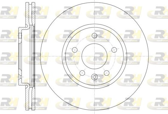 Тормозной диск RoadHouse передний для Vauxhall Zafira C 2013-2018. Артикул 61314.10