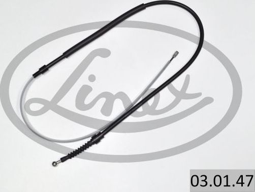 Трос ручника (тросик ручного тормоза) Linex. Артикул 03.01.47