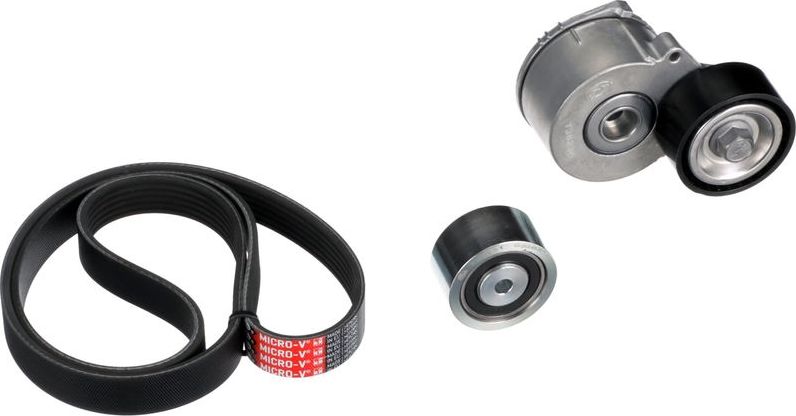 Приводной ремень поликлиновой с роликами (комплект) Gates Micro-V® Kit. Артикул K026PK1153
