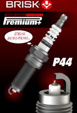 Свеча зажигания Brisk P44 Iridium Premium + для Acura TL IV 2012-2014. Артикул 2099