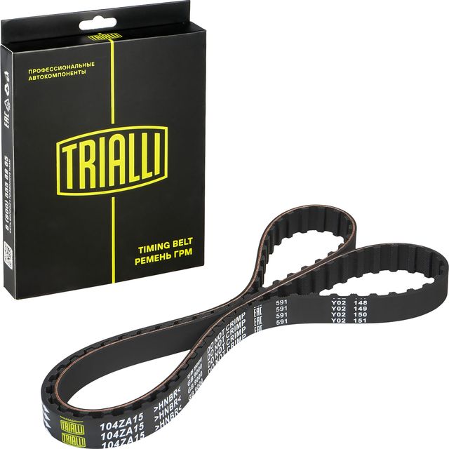 Ремень ГРМ Trialli (HNBR (Hydrierter Acryl-Nitril-Butadien-Kautschuk)) для Opel Kadett D 1979-1984. Артикул GB 9000