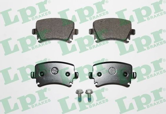 Тормозные колодки LPR задние для Audi A4 III (B7) 2002-2009. Артикул 05P1219
