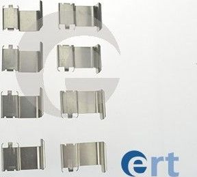 Комплект монтажный колодок тормозных передних Mitsubishi Colt (CJ) 1996-2004 ERT. Артикул 420085