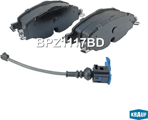 Колодки тормозные дисковые Krauf. Артикул BPZ1117BD