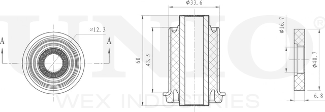 Сайлентблок рычага подвески (Unio). Артикул RMP-20411